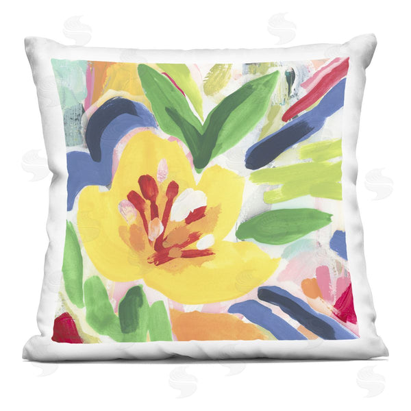 stupell industries June Erica Vess | Vivid Lively Florals Printed Throw Pillow