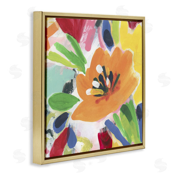 Stupell Industries June Erica Vess | Vivid Orange Flower Impressions Wall Art