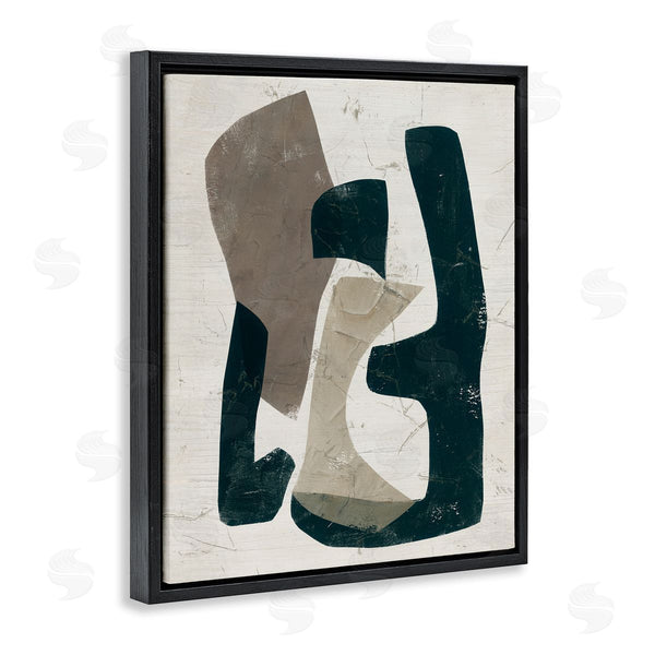 Stupell Industries June Erica Vess | Weathered Abstract Shapes Modern Geometric Neutral Tones Wall Art
