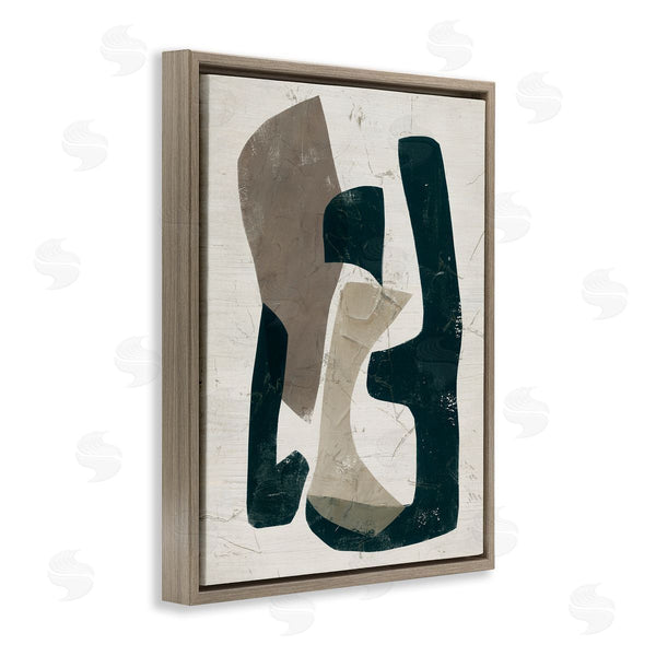 Stupell Industries June Erica Vess | Weathered Abstract Shapes Modern Geometric Neutral Tones Wall Art