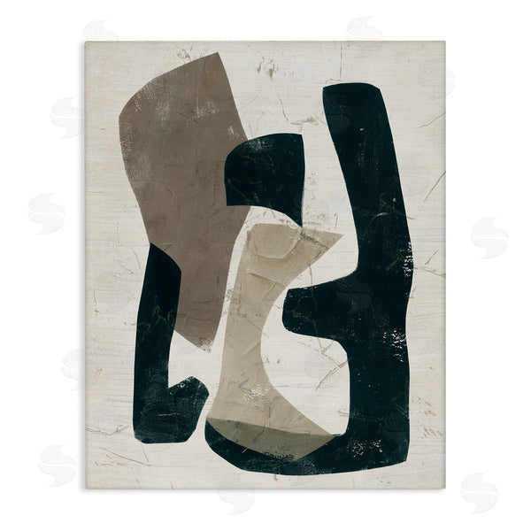 stupell industries June Erica Vess | Weathered Abstract Shapes Modern Geometric Neutral Tones Wall Art