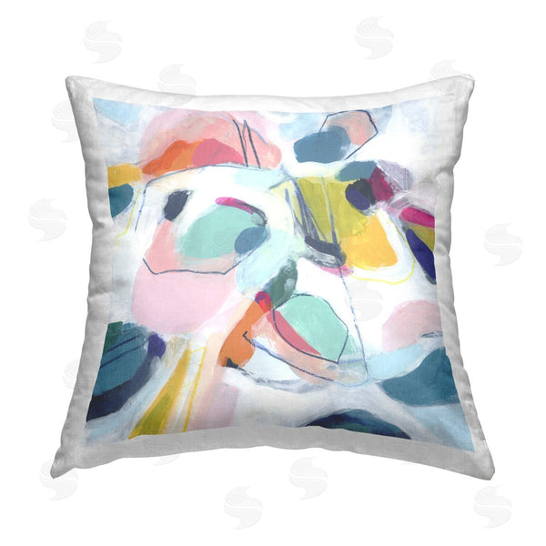 stupell industries June Erica Vess | Whimsical Shapes Abstraction Printed Throw Pillow