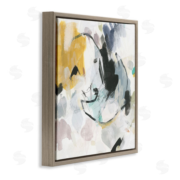 Stupell Industries June Erica Vess | Yellow And Neutral Abstraction Wall Art