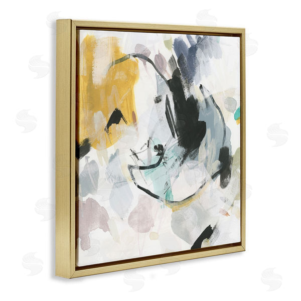 Stupell Industries June Erica Vess | Yellow And Neutral Abstraction Wall Art