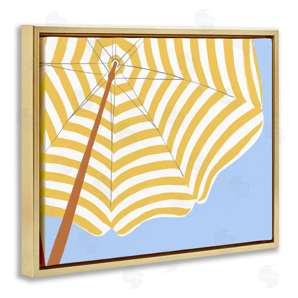 Stupell Industries June Erica Vess | Yellow And White Umbrella