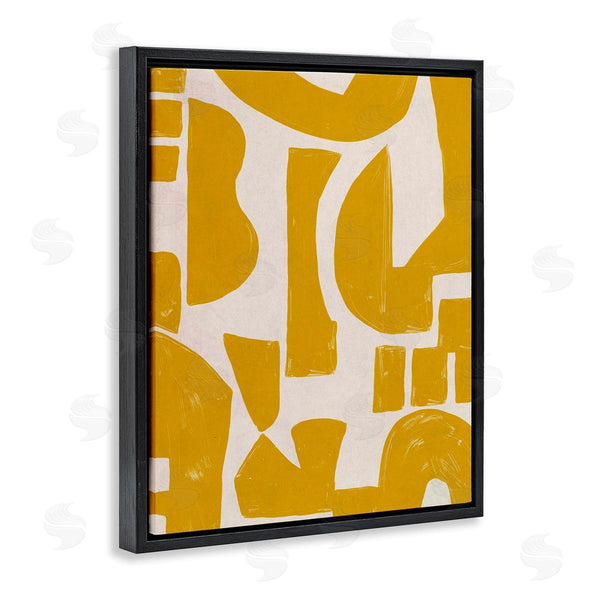Stupell Industries June Erica Vess | Yellow Asymmetrical Shapes Wall Art