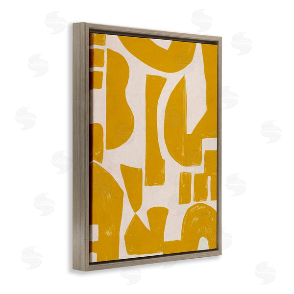 Stupell Industries June Erica Vess | Yellow Asymmetrical Shapes Wall Art