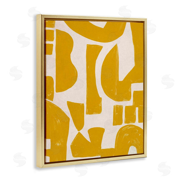 Stupell Industries June Erica Vess | Yellow Asymmetrical Shapes Wall Art