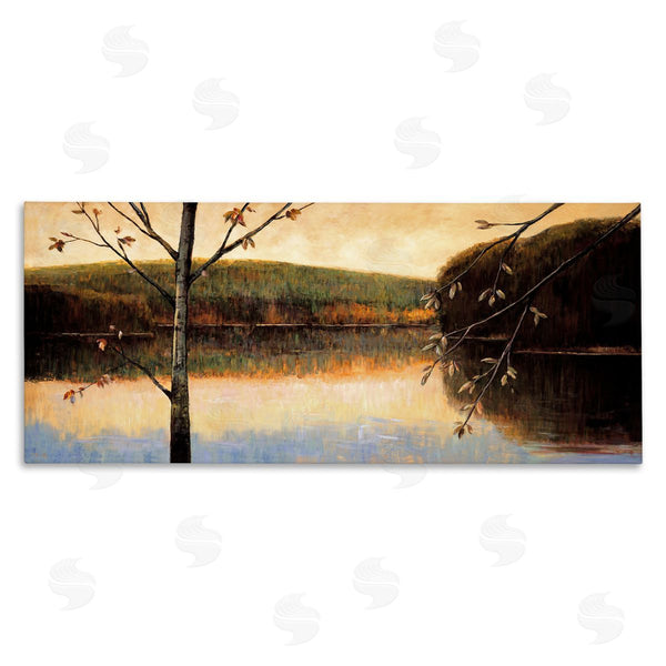 stupell industries Justin Adams | Autumn Trees by Lake Wall Art