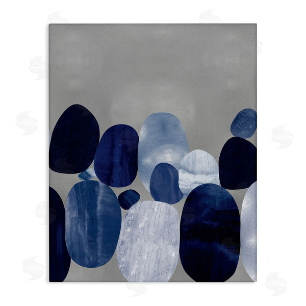 stupell industries Justin Thompson | Layered Blue Rocks Nautical Abstract Patterns Wall Art