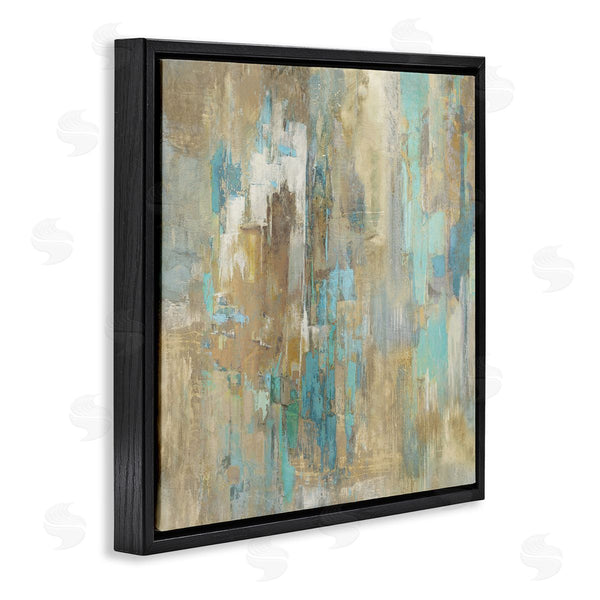Stupell Industries Justin Turner | Complex Abstract With Blue