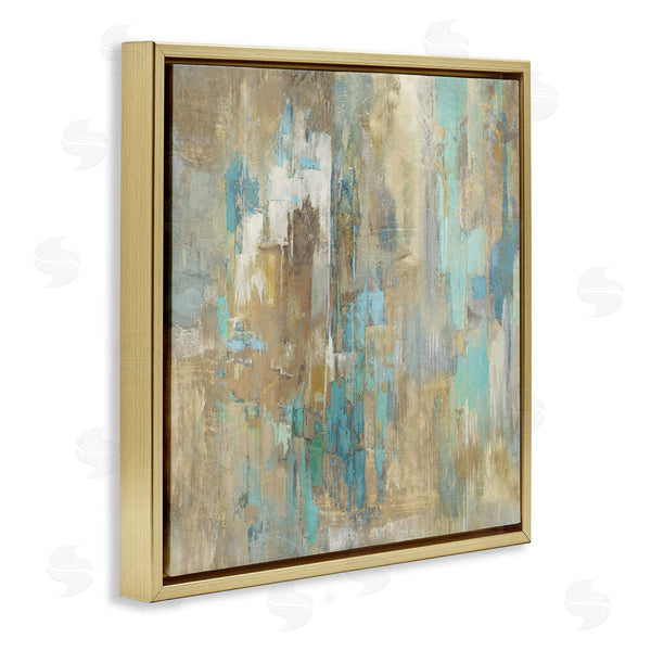 Stupell Industries Justin Turner | Complex Abstract With Blue