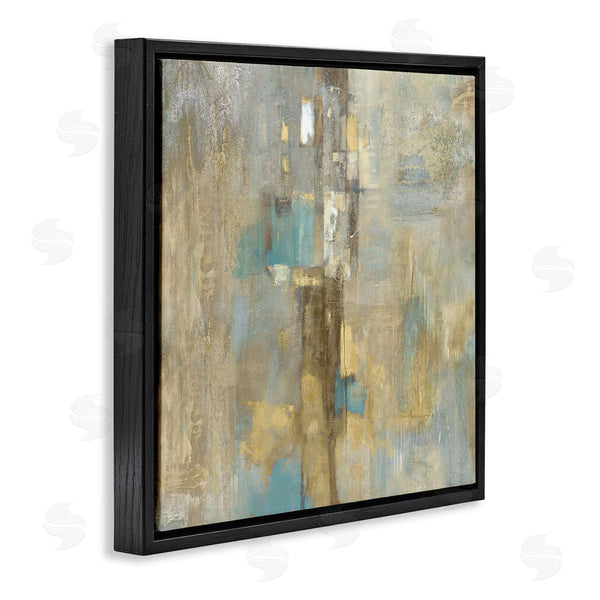 Stupell Industries Justin Turner | Gold Abstract With Blue