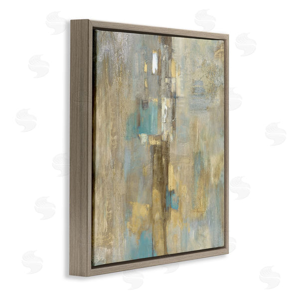 Stupell Industries Justin Turner | Gold Abstract With Blue