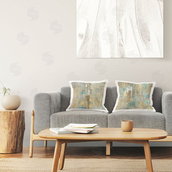 Stupell Industries Justin Turner | Gold & Rustic Abstractions Printed Throw Pillow Set