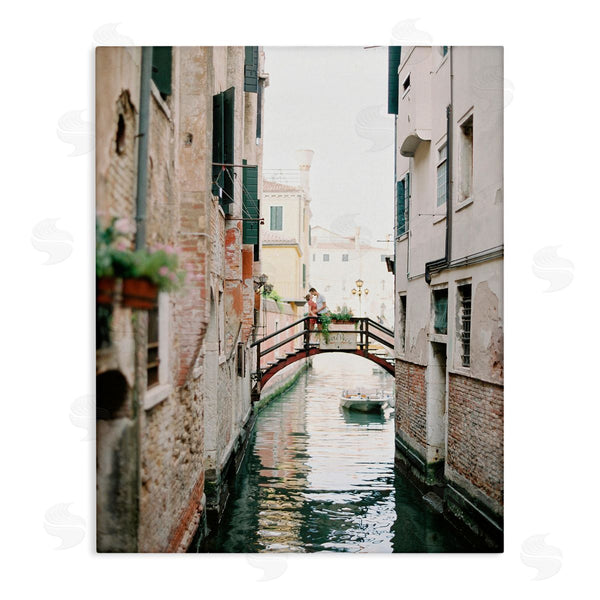 stupell industries Justine Milton | Couple on Canal Bridge