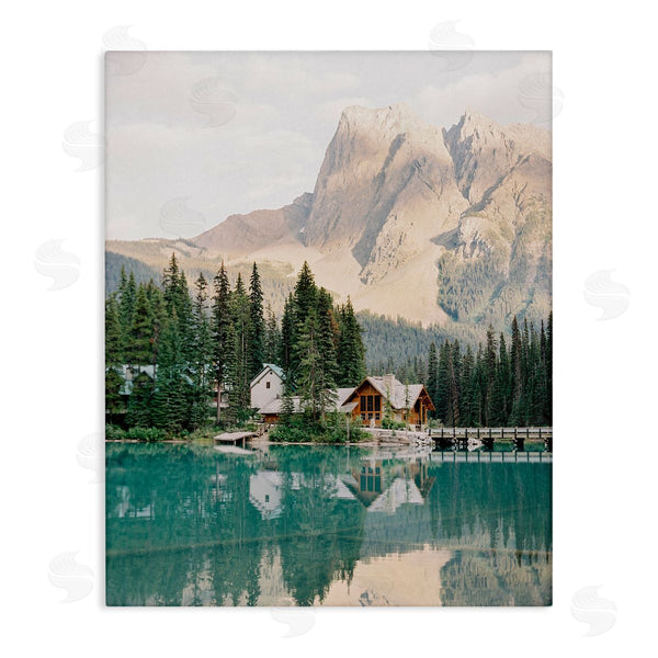 stupell industries Justine Milton | Lakeside Cabin Landscape