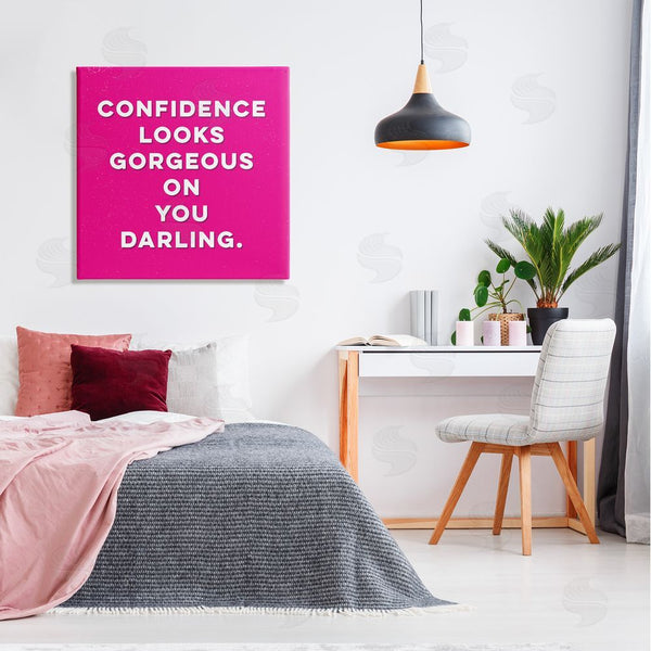 Stupell Industries K. Kaufman | Confidence Gorgeous On You Phrase Wall Art
