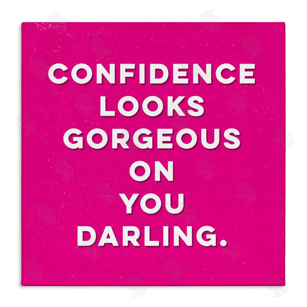 stupell industries K. Kaufman | Confidence Gorgeous On You Phrase Wall Art