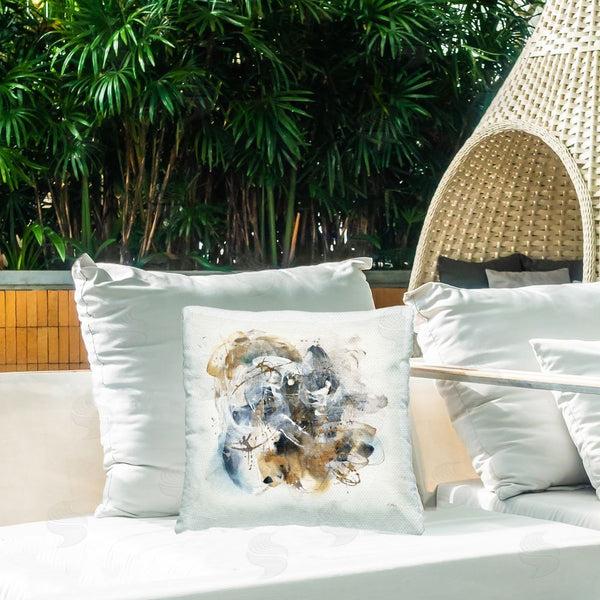 Stupell Industries K. Nari | Abstract Chaotic Collage Printed Throw Pillow