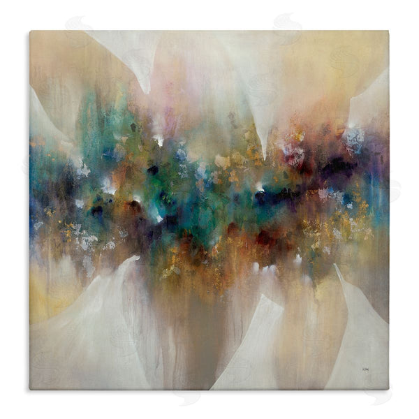 stupell industries K. Nari | Abstract Expressive Painting Modern Blue Green Purple Tones Wall Art