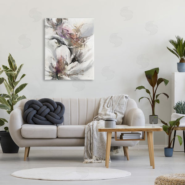 Stupell Industries K. Nari | Abstract Floral Blossoms White Petals Nature Design Wall Art