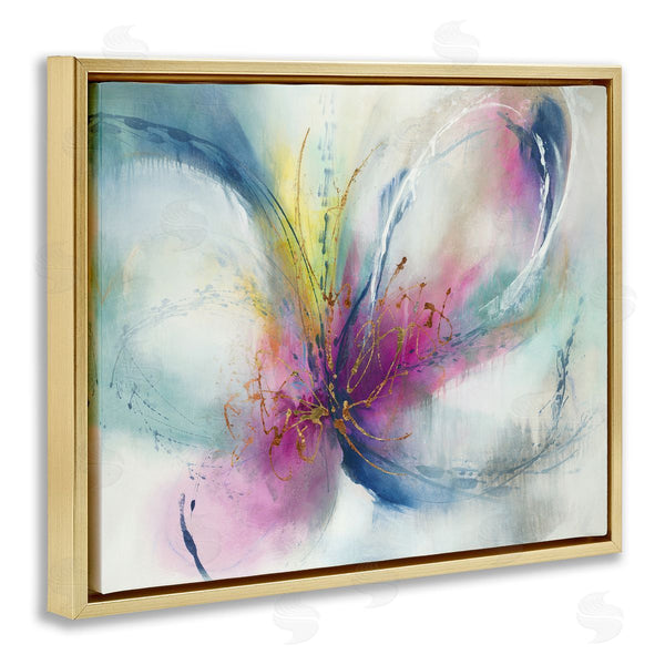 Stupell Industries K. Nari | Abstract Floral Butterfly Shape