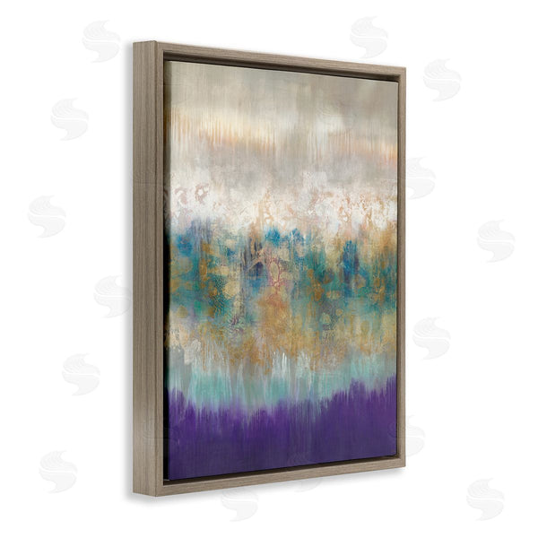 Stupell Industries K. Nari | Abstract Purple Green Landscape