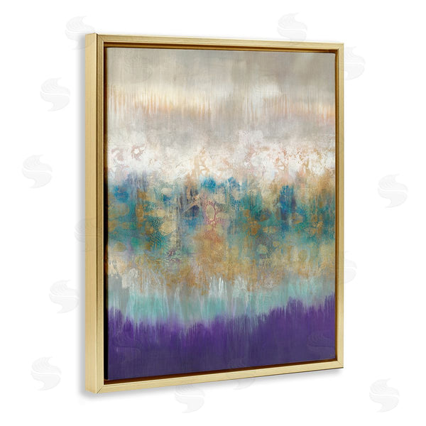 Stupell Industries K. Nari | Abstract Purple Green Landscape