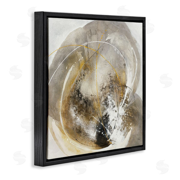 Stupell Industries K. Nari | Abstract Swirling Brush Strokes Black White Grey Wall Art
