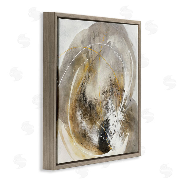 Stupell Industries K. Nari | Abstract Swirling Brush Strokes Black White Grey Wall Art