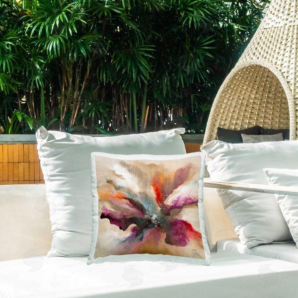 Stupell Industries K. Nari | Abstract Swirling Petals Printed Throw Pillow