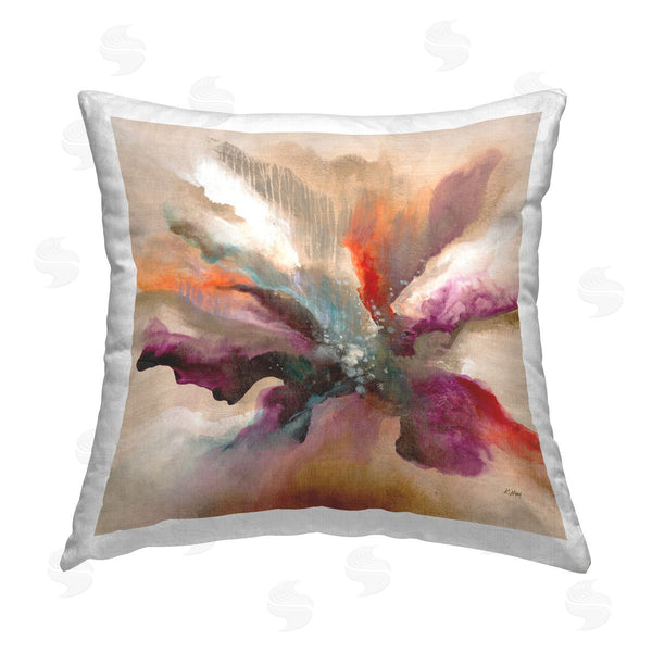 stupell industries K. Nari | Abstract Swirling Petals Printed Throw Pillow