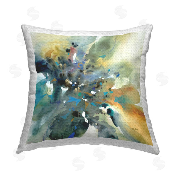 Stupell Industries K. Nari | Abstract With Ink Droplets Printed Throw Pillow