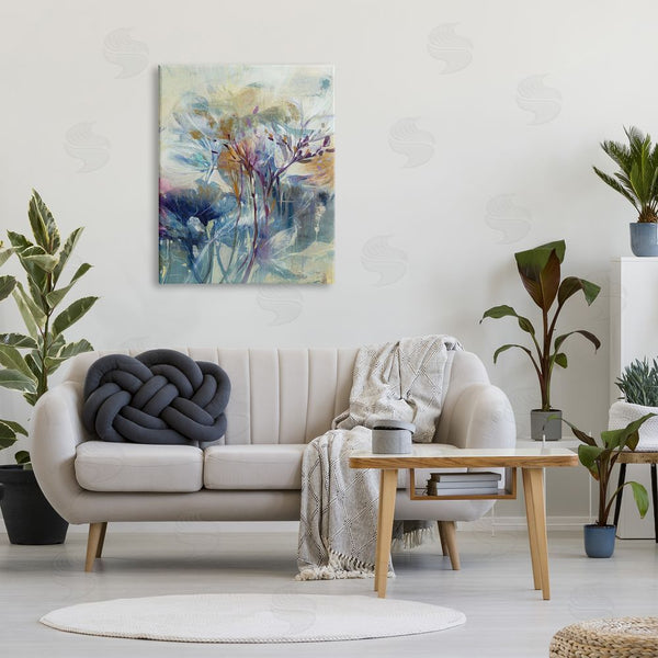 Stupell Industries K. Nari | Blooming Floral Blossoms Layered Botanical Outline Painting Wall Art