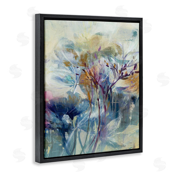 Stupell Industries K. Nari | Blooming Floral Blossoms Layered Botanical Outline Painting Wall Art