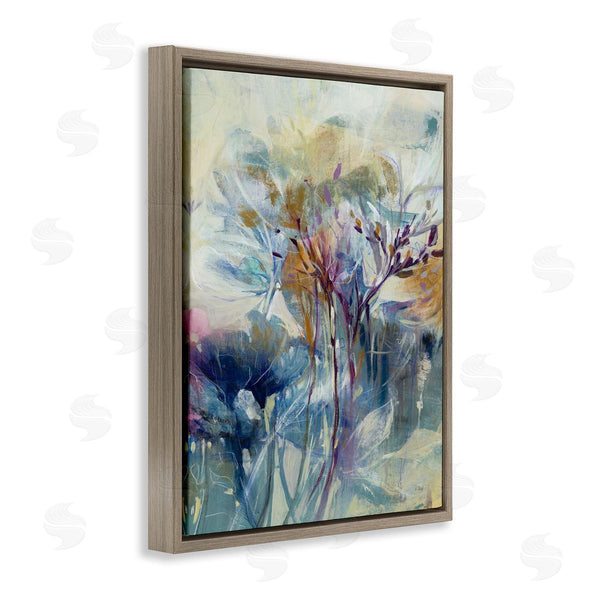 Stupell Industries K. Nari | Blooming Floral Blossoms Layered Botanical Outline Painting Wall Art