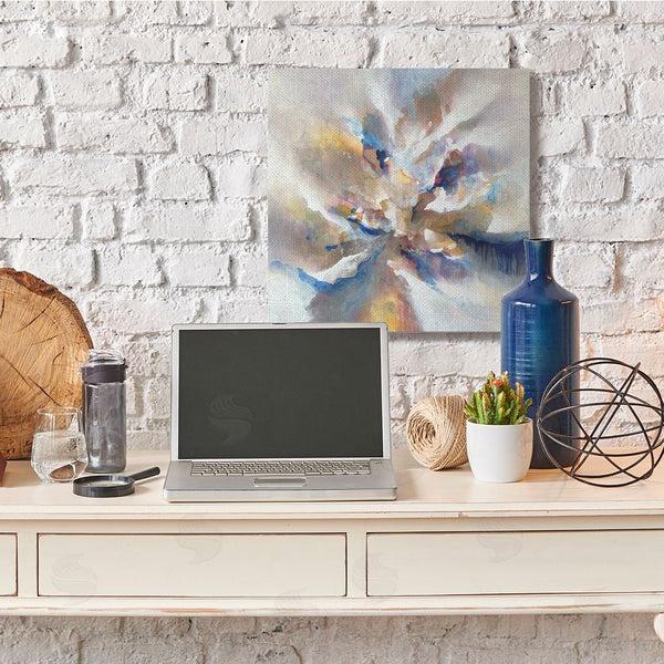 Stupell Industries K. Nari | Complex Abstraction Grey Orange Brush Strokes Wall Art