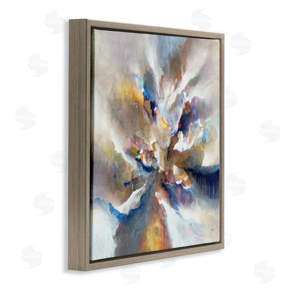 Stupell Industries K. Nari | Complex Abstraction Grey Orange Brush Strokes Wall Art