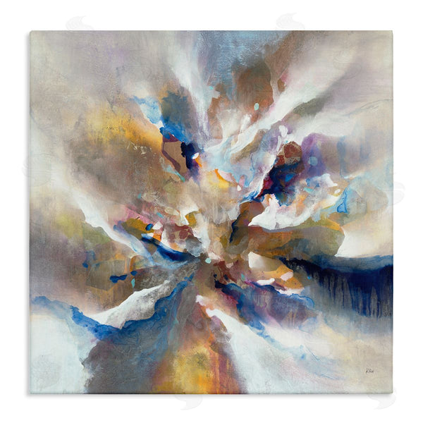 stupell industries K. Nari | Complex Abstraction Grey Orange Brush Strokes Wall Art