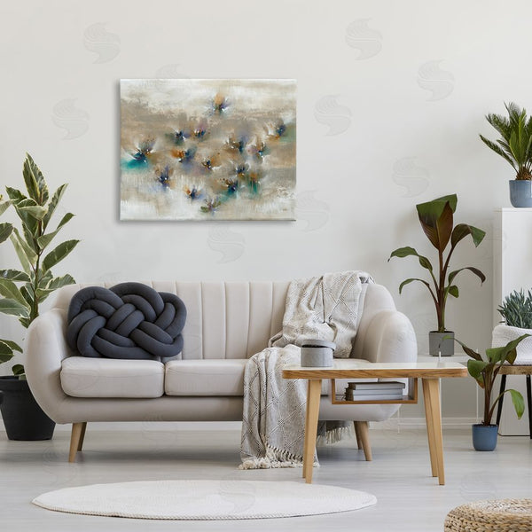 Stupell Industries K. Nari | Earthy Abstract Floral Petals Boho Paint Drip Wall Art