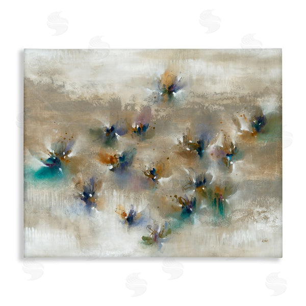 stupell industries K. Nari | Earthy Abstract Floral Petals Boho Paint Drip Wall Art