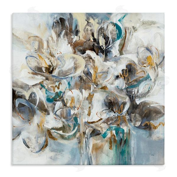 stupell industries K. Nari | Floral Abstraction Bouquet of White Flowers Wall Art
