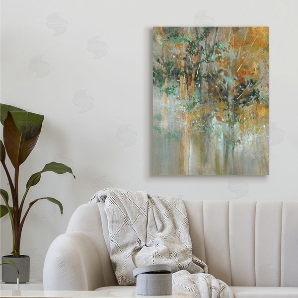 Stupell Industries K. Nari | Magical Woods Landscape Surreal Trees Green Leaves Wall Art