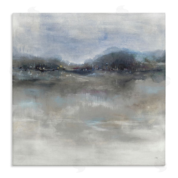 stupell industries K. Nari | Quiet Distant Landscape Misty Water Reflection Wall Art