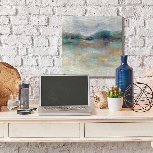 Stupell Industries K. Nari | Soothing Lakefront Abstract Distant Reflecting Lights Wall Art