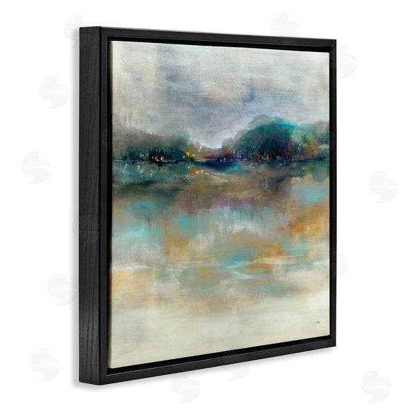 Stupell Industries K. Nari | Soothing Lakefront Abstract Distant Reflecting Lights Wall Art