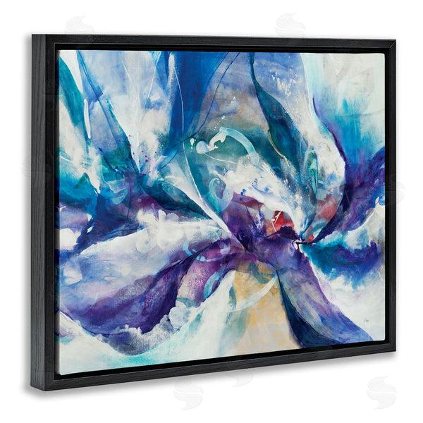Stupell Industries K. Nari | Underwater Scene Abstract Swirling Blue Purple Details Wall Art
