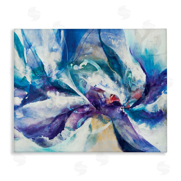 stupell industries K. Nari | Underwater Scene Abstract Swirling Blue Purple Details Wall Art