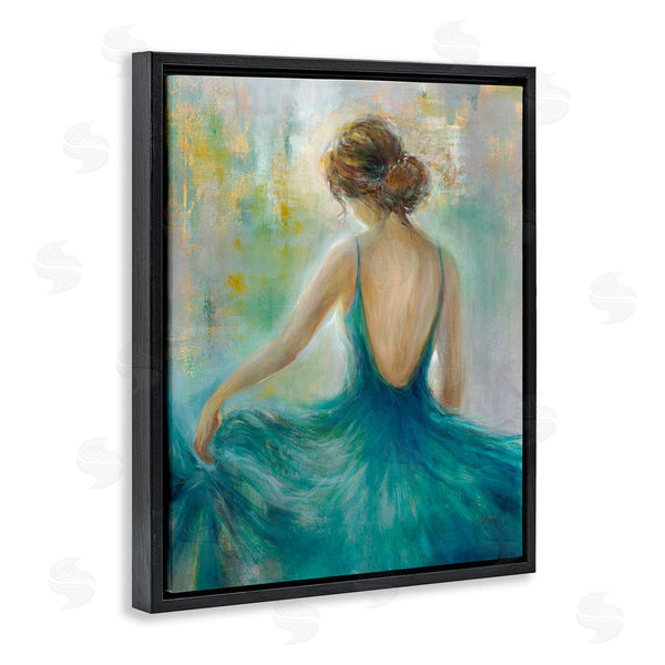 Stupell Industries K. Nari | Woman Green Dress Painting Wall Art